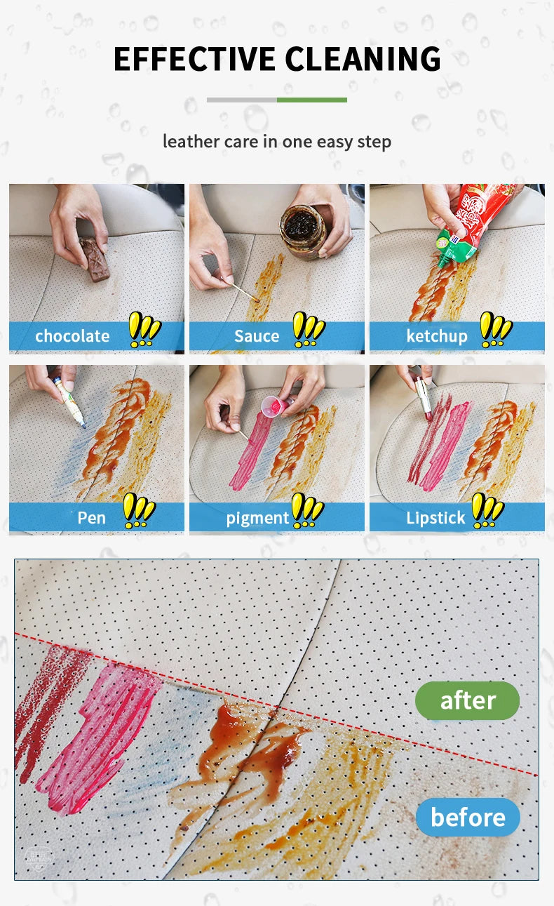 Interior Cleaner Car Neutral Ph Water-free Foam Spray Dust Remover Seat Roof Dash Cleaning HGKJ S21