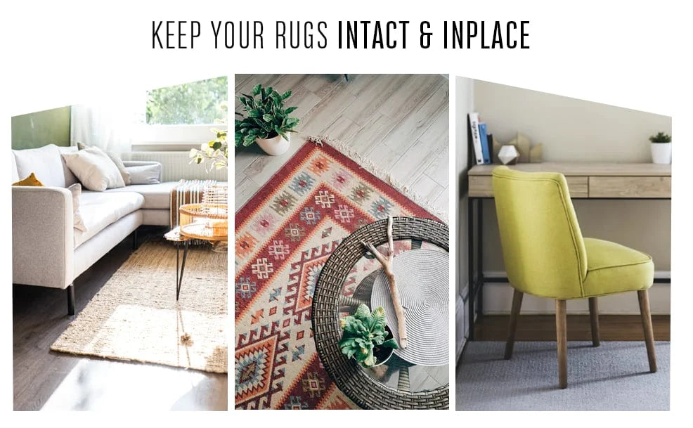 4Pcs Rug Gripper Non Slip Washable Carpet Tape 10*10CM Rug Pads for Hardwood Floors Reusable Rug Grippers Fixed Sticker Bathroom