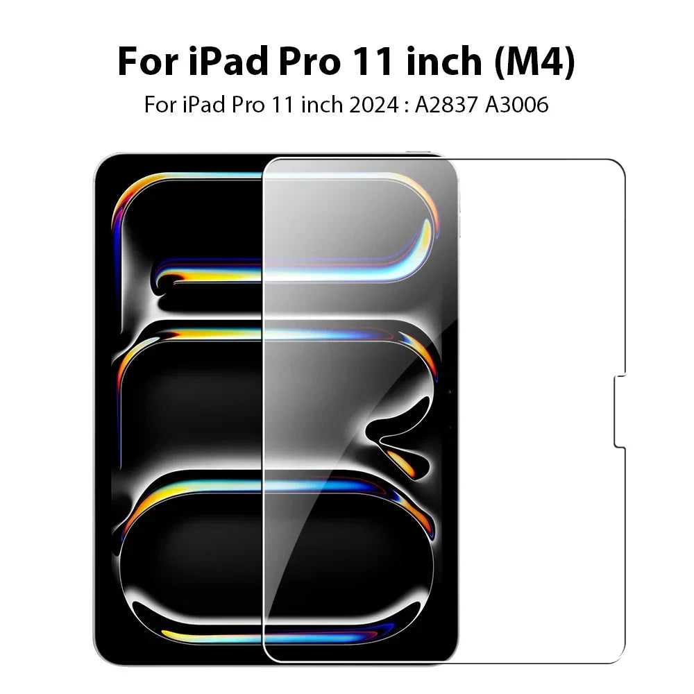 Tempered Glass Screen Protector For iPad Air 5 4 Pro 13 11 12.9 Ipad 9th Gen 10th 8th 7th 6th 5 Mini 6 10.5 9.7 M4 M2 Film