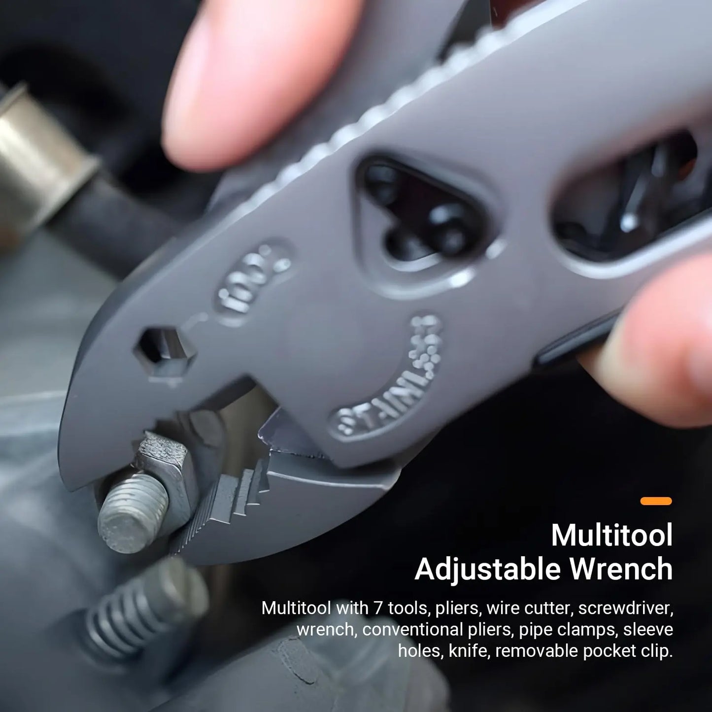 Multi-Tool Pliers Set: Adjustable Wrench, Screwdriver, Wire Cutter, Portable Folding Multi-Tool for Emergency Kit