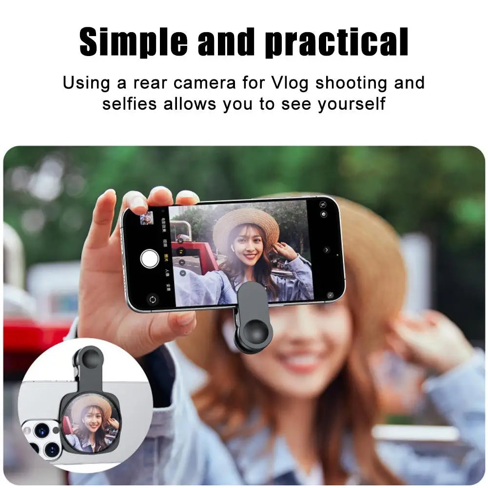 Smartphone Camera Lens Selfie Mirror Clip Kit For IPhone Smartphone Live Streaming Photo Video Selfie Vlog Accessories