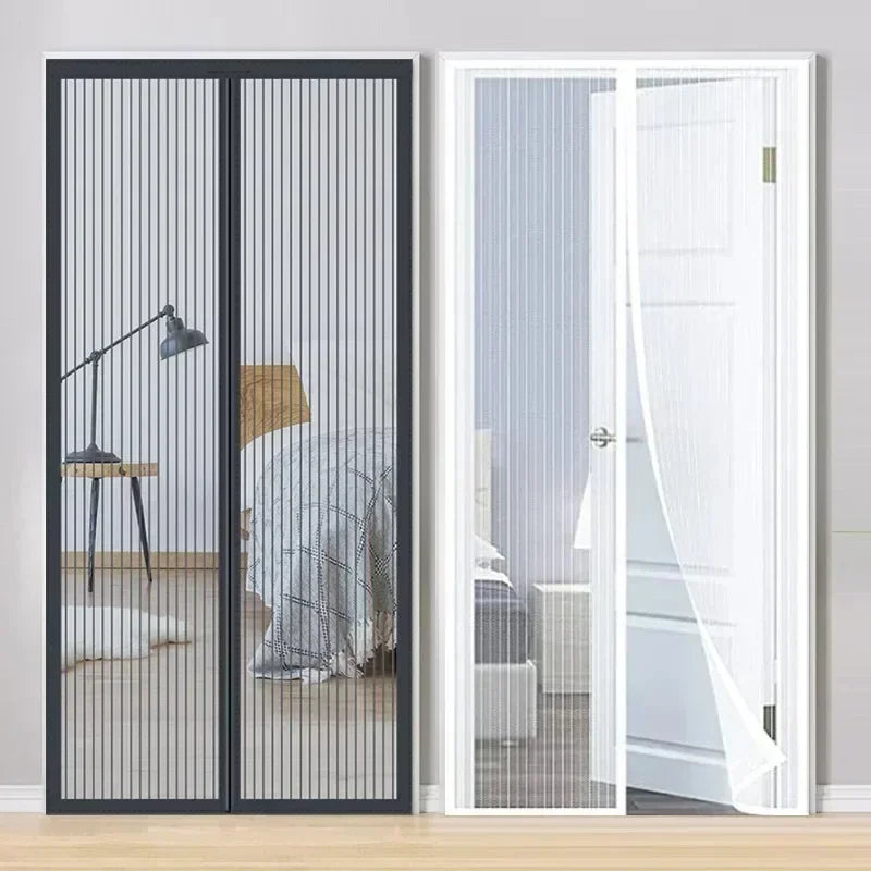 Anti Mosquito Magnetic Door Screen Invisible Mesh Curtain No Punching Auto Closing Insect Fly Bug Protector for Bedroom Entry
