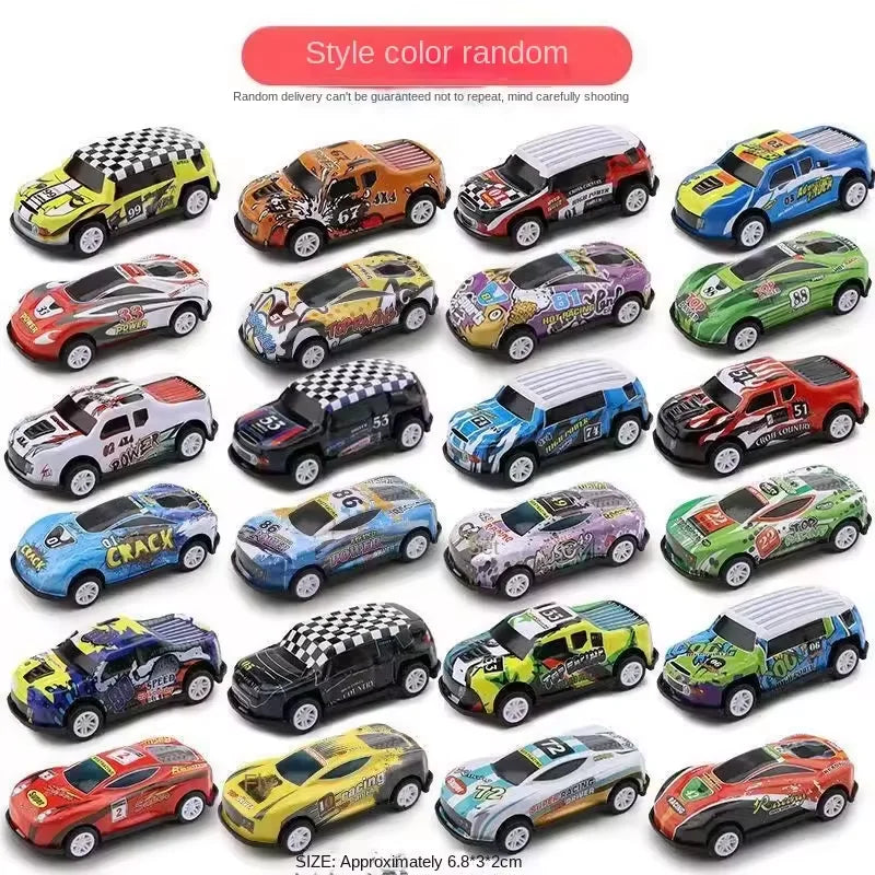 100/50/30/20/10stk Toy Car Alloy Car Children Boy Baby Pull Back Car Gift Educational Set Mini model Cartoon Inertia Racing Car