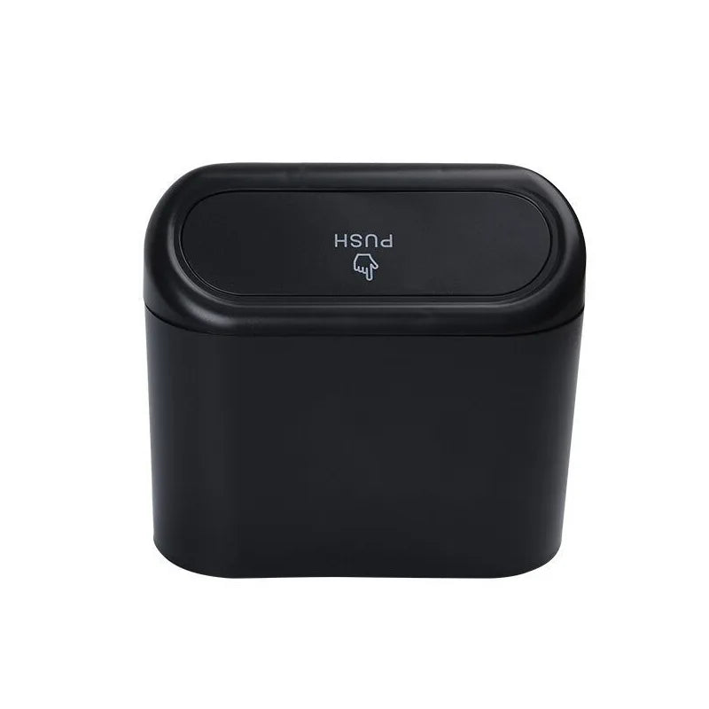 Portable Car Trash Can Hanging Mini Vehicle Garbage Organization With Lid Multifunctional Folding Automotive Garbage Storage Box