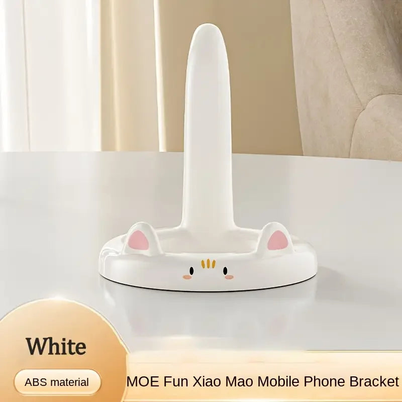 Cartoon Cat Phone Stand – Adjustable Angle, Cute Desktop Holder for Watching Videos & Calls – Fits Most Smartphones