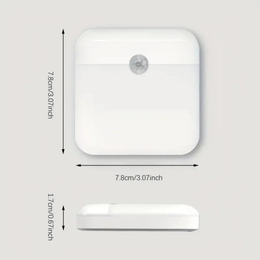 Motion Sensor Night Light Rechargeable Stick-On LED Closet Light Auto On Off Wall Light Automatically Closet Lights Night Lamp