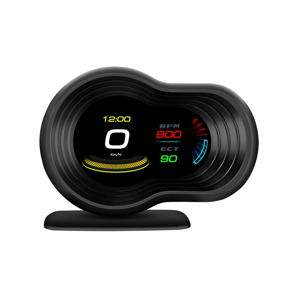 OBD2 Car HUD F9 OBD Head Up Display Auto Smart Car On-board Computer Gauge Digital Speedometer Temperature Engine RPM Alarm