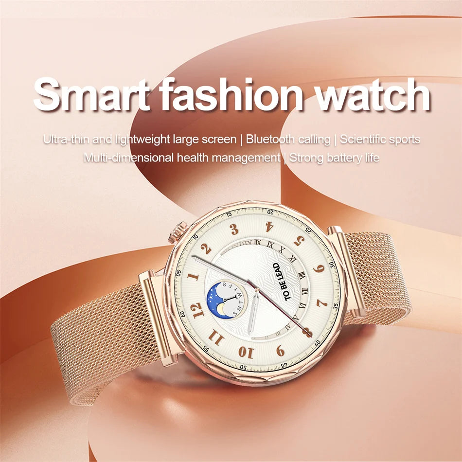 2025 New GPS Tracking Smartwatch Women AMOLED HD Screen Heart Rate Bluetooth Call IP68 Waterproof Smart Watch Android IOS