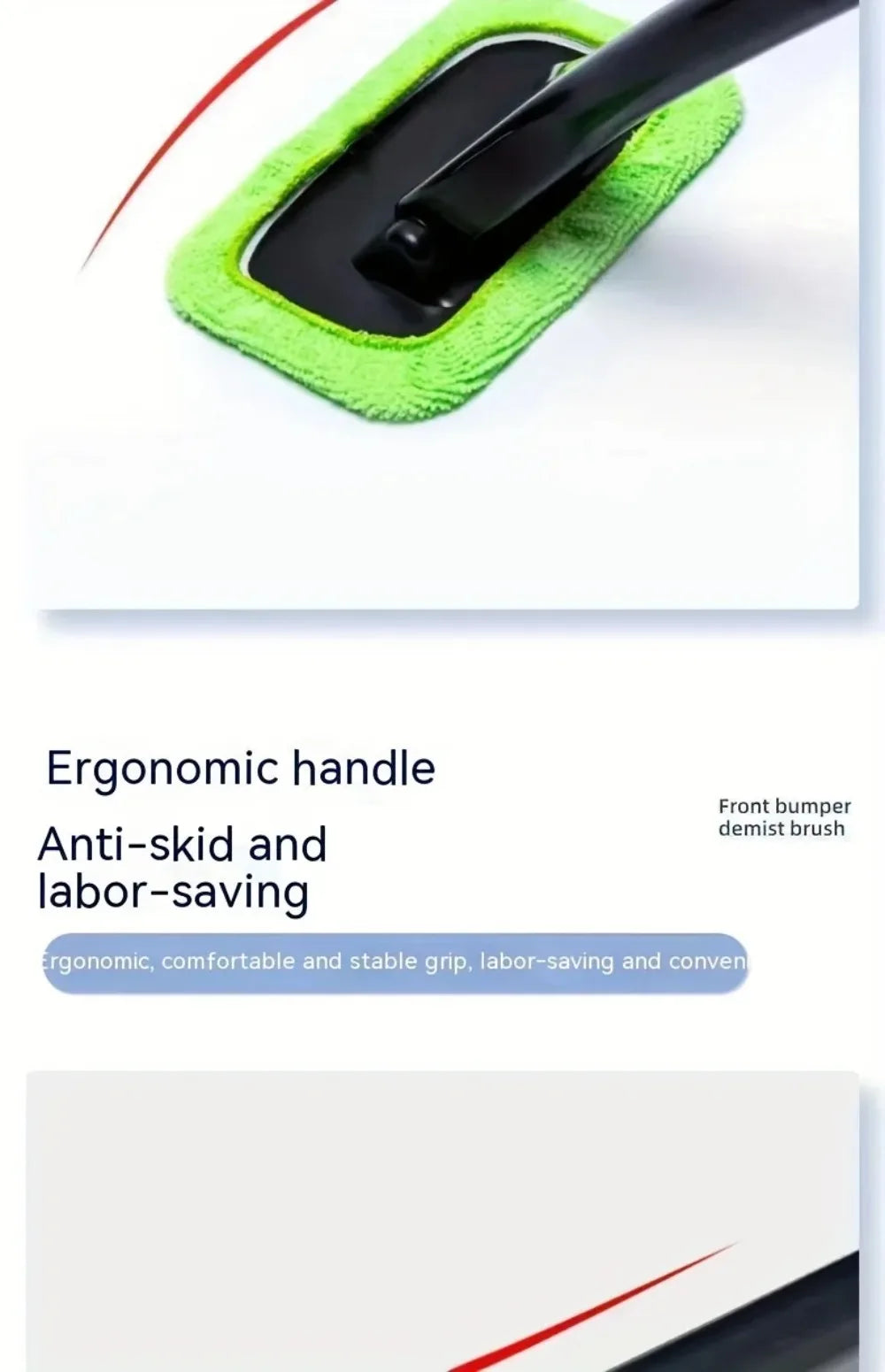 Car Front Windshield Cleaning Brush Interior Dust Removal Window Scraping Towel Sponge And Scratch Free Cleaning Tool Set