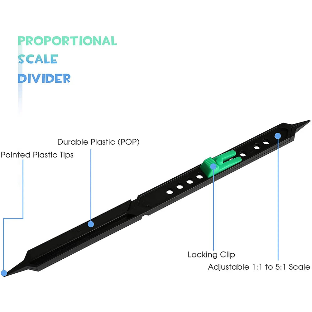 Proportional Divider Artist Drawing Tool 10in Scale Divider for Artists Drawing Students Architects Designers Scale Divider Tool
