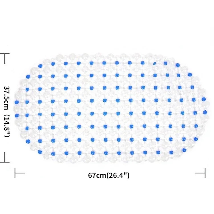 New Non-slip PVC Anti-skid Bath Mats Soft Shower Mat Massage Mat with Suction Cup Non-slip Bathtu Bath Mat Bathroom Accessories