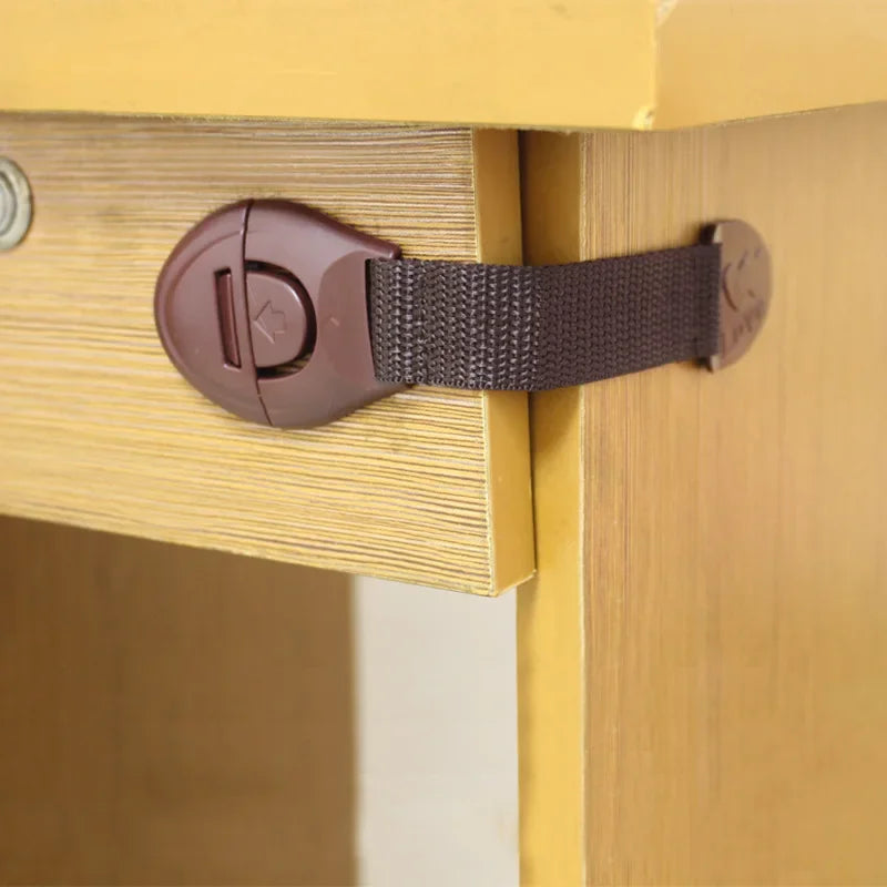 10pcs Child Safety Cabinet Lock Baby Proof Security Protector Drawer Door Cabinet Lock Plastic Protection Kids Safety Door Lock