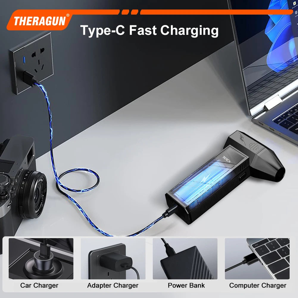 X3Pro Mini Turbo Fan Jet ,150,000RPM Powerful Hair Dryer, Portable Rechargeable Electric Duster for Car/PC/Home Cleaning。