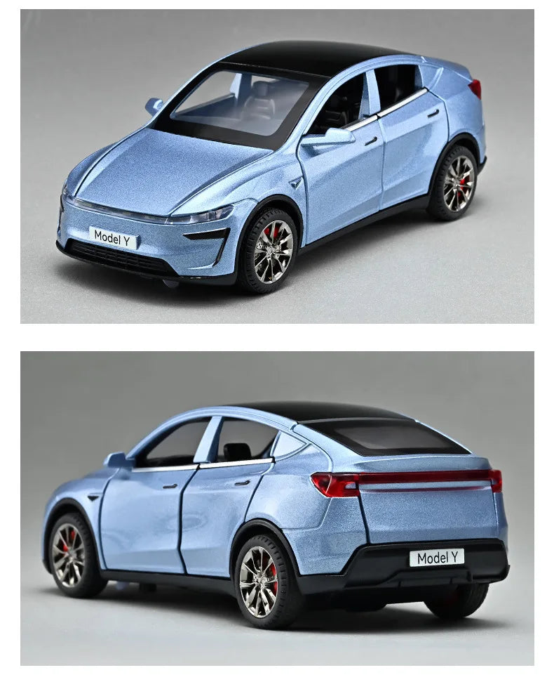 New 1:32 Model Y Electric SUV Metal Alloy Diecast Toy Car Model Sound And Light Children's Toy Collectibles Birthday Gift Friend