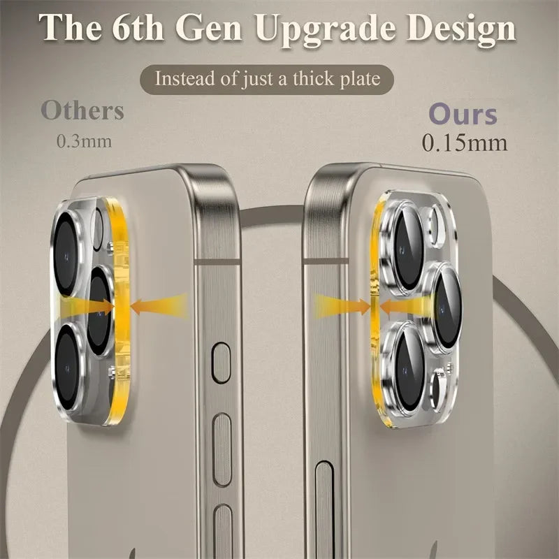 Mobile Phone Camera Lens Protector for IPhone 17 Air 16 15 14 13 Pro Max 12 Mini Plus IPhone16 IPhone17 Lense Cover Accessories