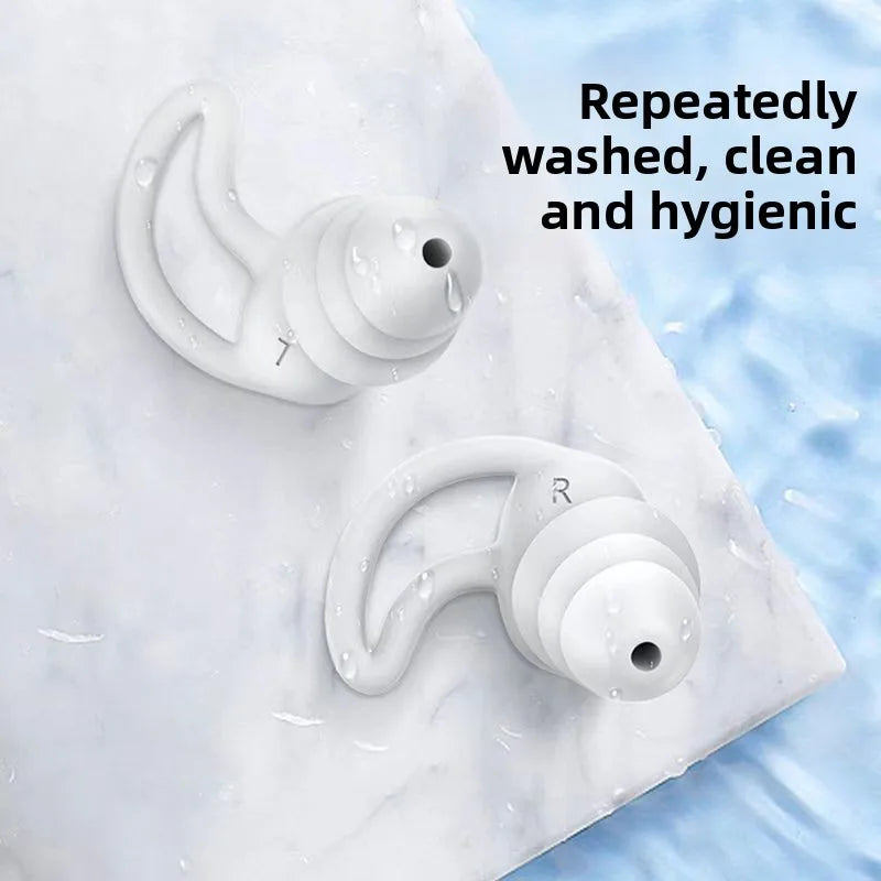 Silicone Sound Insulation Earplugs Noise Reduction Sleep Student Dormitory Noisy Men and Women Work Sleep Noise Prevention Adult