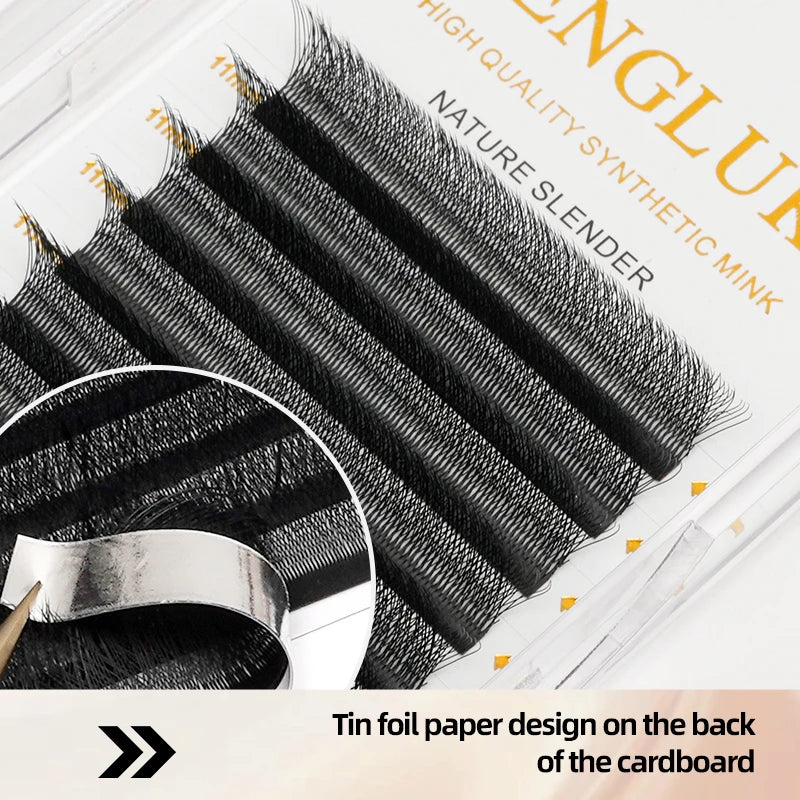 MENGLUKE 5D W Shaped Bloom Automatic Flowering Premade Fans Eyelashes Extensions Natural Soft Light High Idividual Lashes