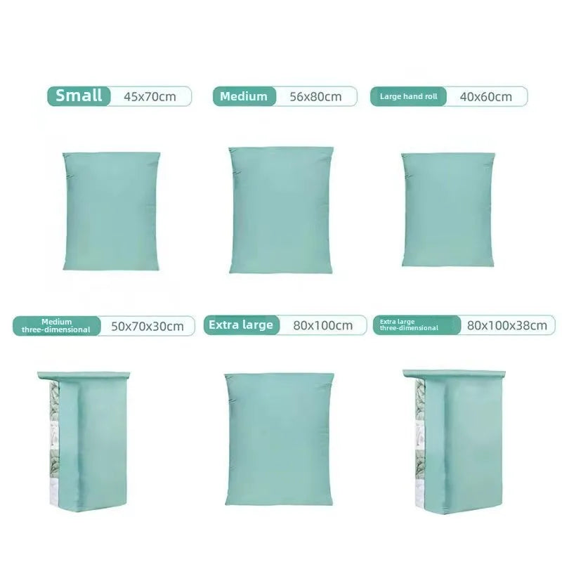 Vacuum Compression Bag No Pumping Clothes Quilt Storage Home Bag Large 3D Vacuum Compression Bags
