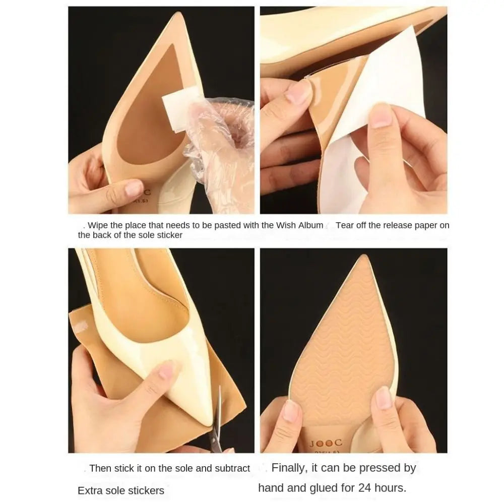 Rubber Sole Shoe Soles Anti-slip Stickers Self-adhesive Anti-slip Foot Non-slip Pads Wear-resistant Shock-absorbing