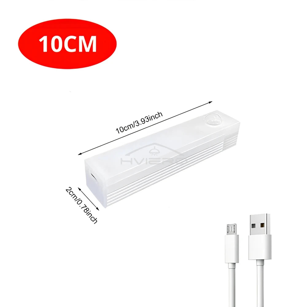 Wireless Motion Sensor Led Lamp Usb Rechargeable Night Light Kitchen Wardrobe Closet Living Decorative Lighting Smart Touch Bulb