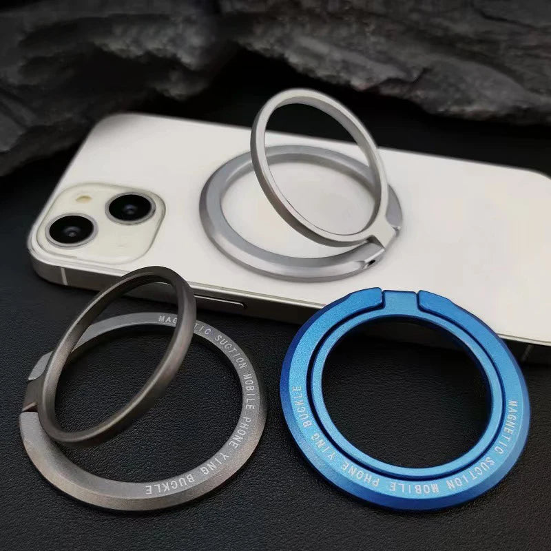 حامل هاتف مغناطيسي جديد لعام 2025، متوافق مع ملحقات MagSafe، حامل حلقي قابل للتعديل لدعم حافظة مغناطيسية لهاتف iPhone