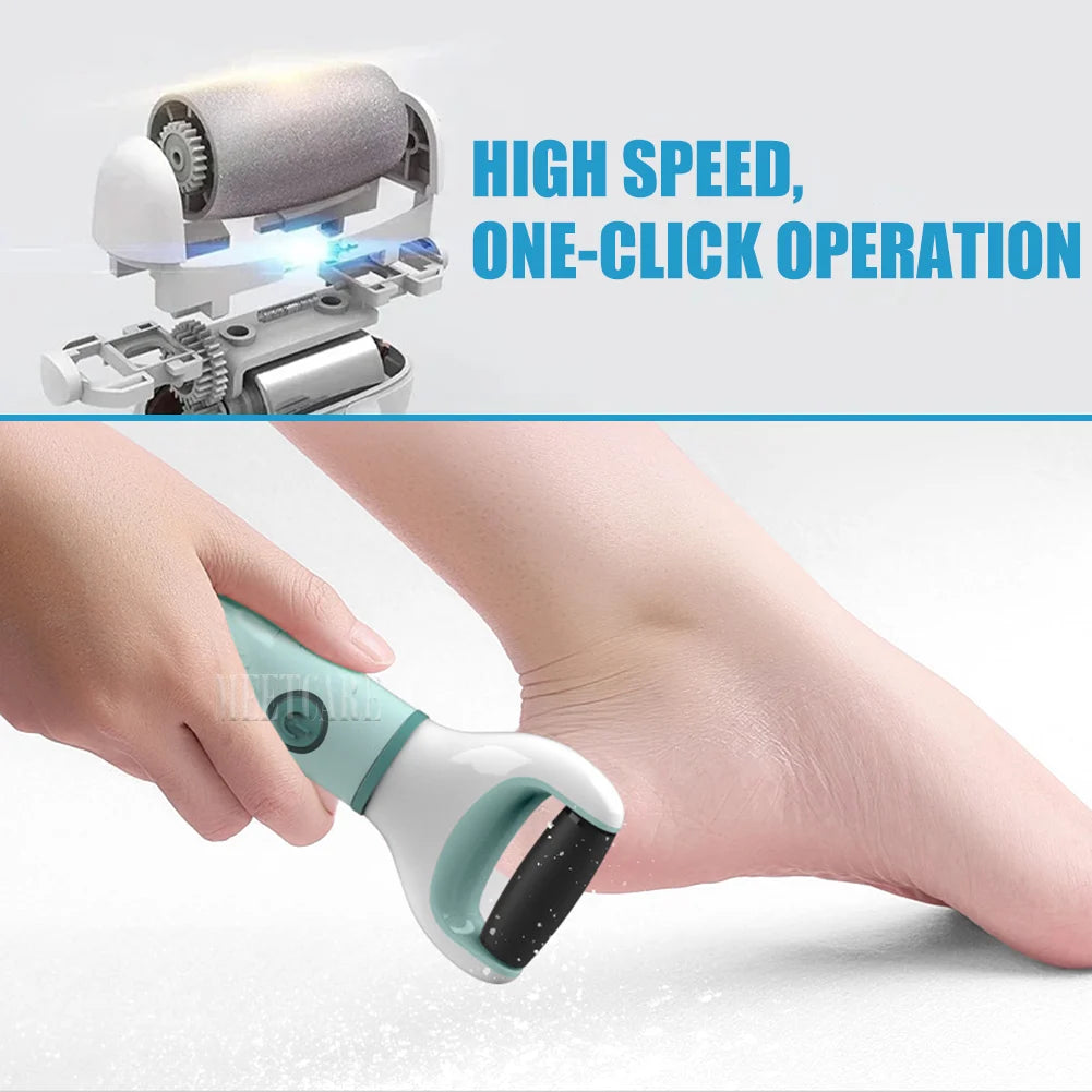 Electric Foot Grinder Dead Skin Remover Feet Scrubber Callus Pedicure Shaver Remove Dry Dead Cracked Safe Foot Care Repair