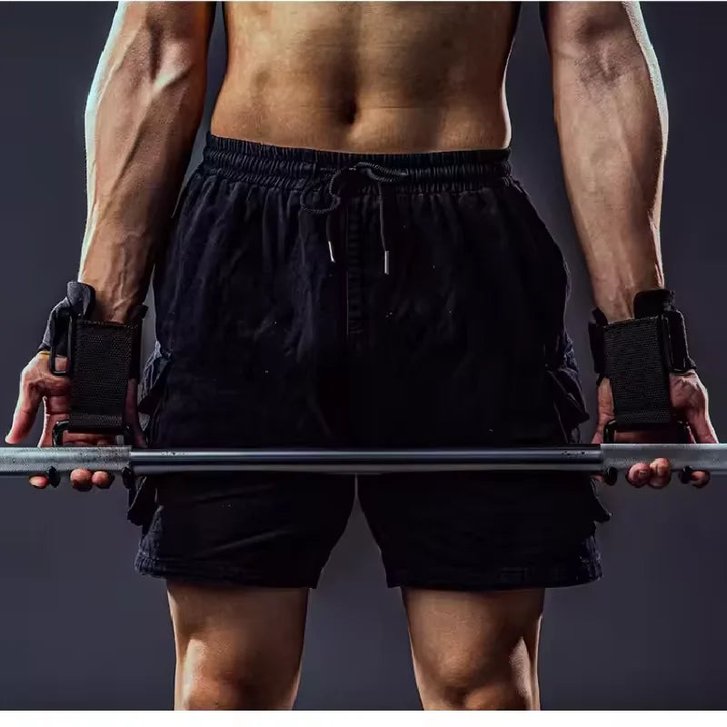 1/2pc Dumbbell Wrist Guard Non-Slip Weight Lifting Hooks  Of Deadlift Chin And Fitness Hook Training Pull-Up & Fitness Training