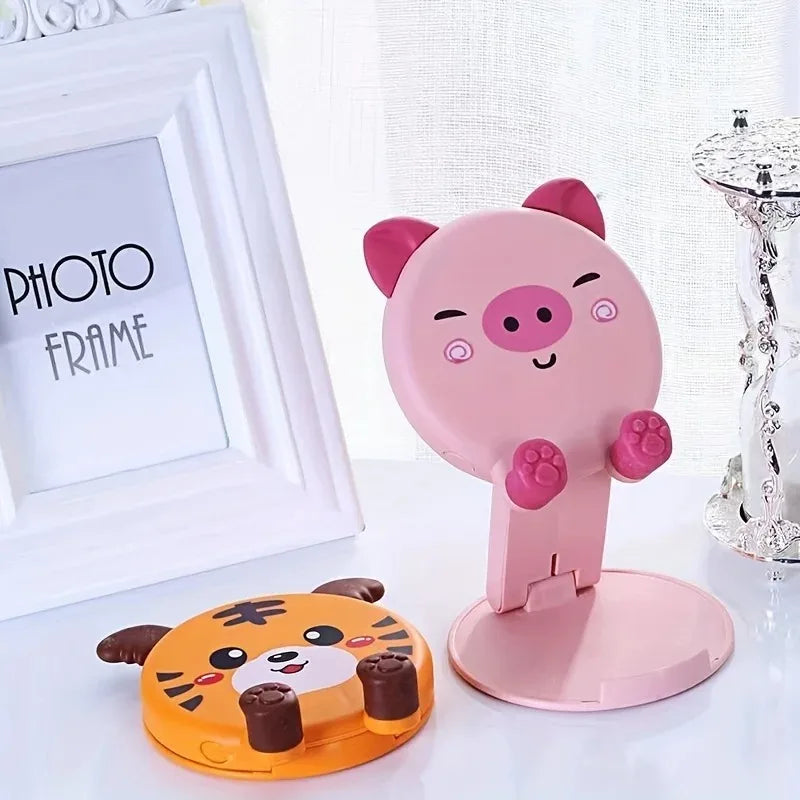 Foldable Mobile Phone Holder Desktop Cell Phone Stand Universal Adjustable Foldable Desktop Table Holder Stand for All Phone
