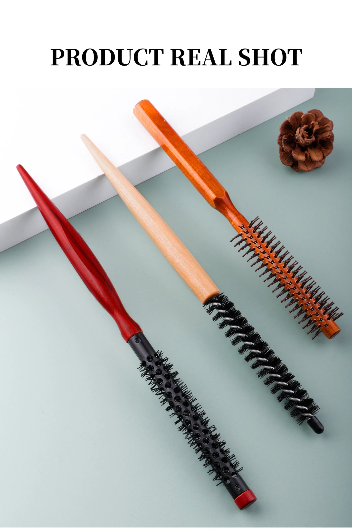 2/3Pcs Professional Small Round Hair Brush Set 8mm 11mm 16mm Hair Styling Brush Salon Curling Brush For Hairdrerssing Tool