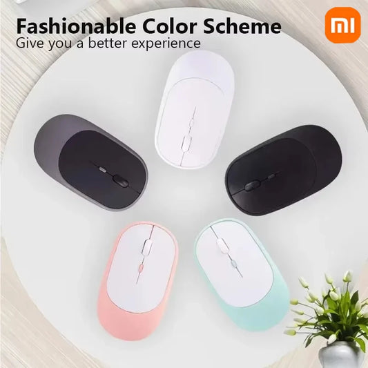 Xiaomi Bluetooth Wireless Mouse USB Rechargeable Ergonomics Adjustable DPI Office Silence Optical Electric Mouses 2.4G Keyboards