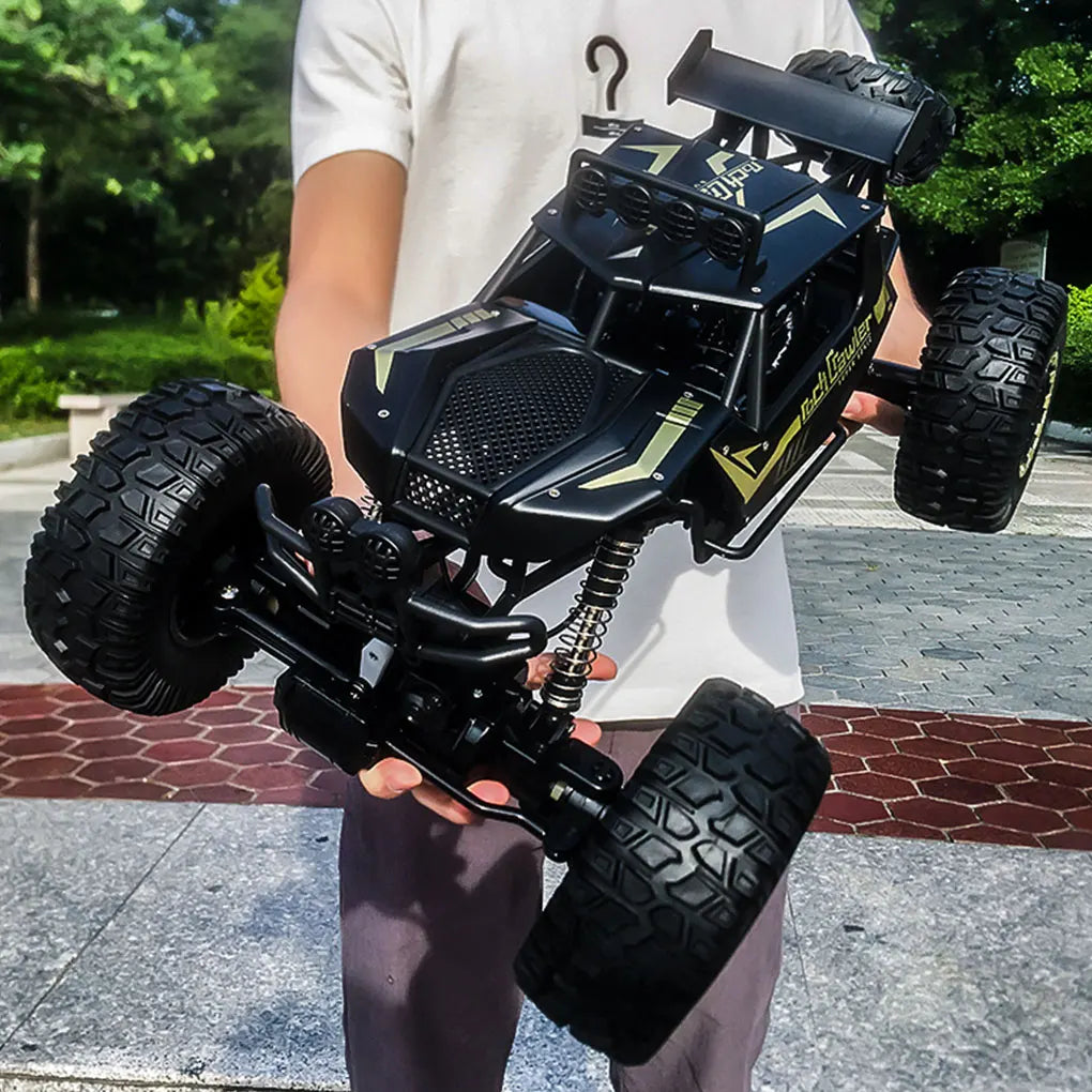 4WD Metal Alloy Body RC Truck Off-Road 4x4 2.4G 1/8 All Terrain Large Rock Crawler Remote Control Car Toys Gift for Children Toy