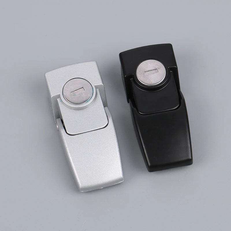 Cabinet Black Coated Metal Hasp Latch DK604 Security Toggle Lock With Two Keys