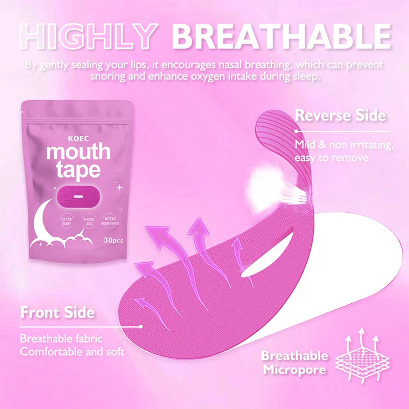 Stop Snoring Patch Nose Breathing Correction Improve Sleeping Promoting Better Breath Portable Night Sleep Mouth Orthosis Tape