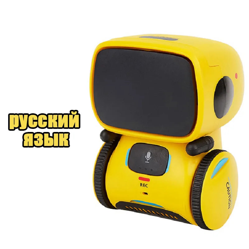 Emo Robot Intelligent Robots Russian & English & Spanish Version Voice & Touch control Toys Interactive Educational Children's G