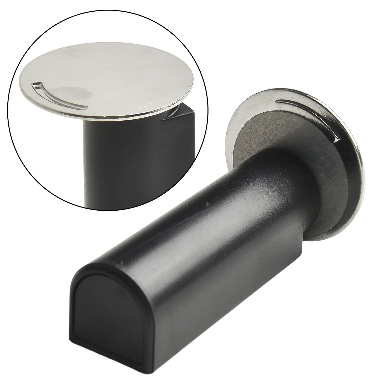 Heavy Duty Magnetic Door Stopper Stainless Steel Doorstop Black Without Punching Door Suction Door Holder Door Hardware Touch