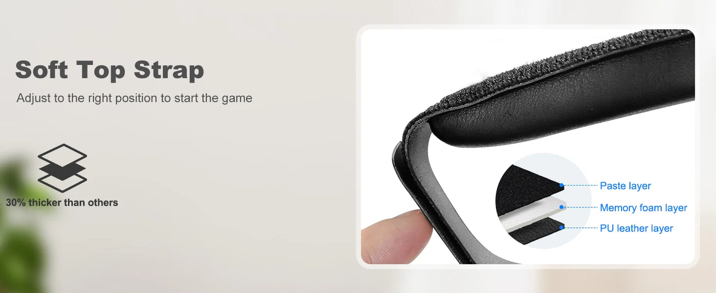 BEBONCOOL Adjustable Head Strap for Meta Quest 3S/Quest 3/Quest 2 Headstrap for VR Headset Accessories Enhanced Support