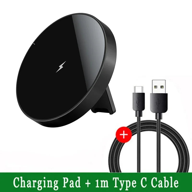 30W Strong Magnetic Wireless Charger Stand Pad For iPhone 14 13 12 Pro Max Phone Holder Macsafe Fast Charging Desk Dock Station