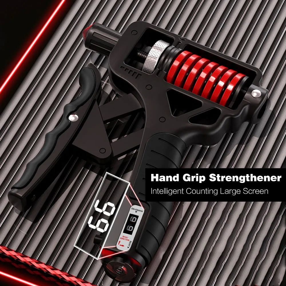 Grip Strength Trainer, Hand Grip Strengthener, Adjustable Resistance Forearm Strengthener, Perfect for Musicians Athletes