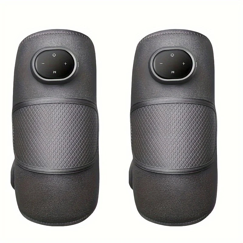 1Pcs/2Pcs Heated Knee Massager, 3-in-1 Heated Knee Elbow Shoulder Support Wrap, Vibrating Knee Heating Pad, 3 Adjustable Vibration and Heating Modes, Heating Pad for Knee Elbow Shoulder Relaxation Leg Warmer (Dual Use)