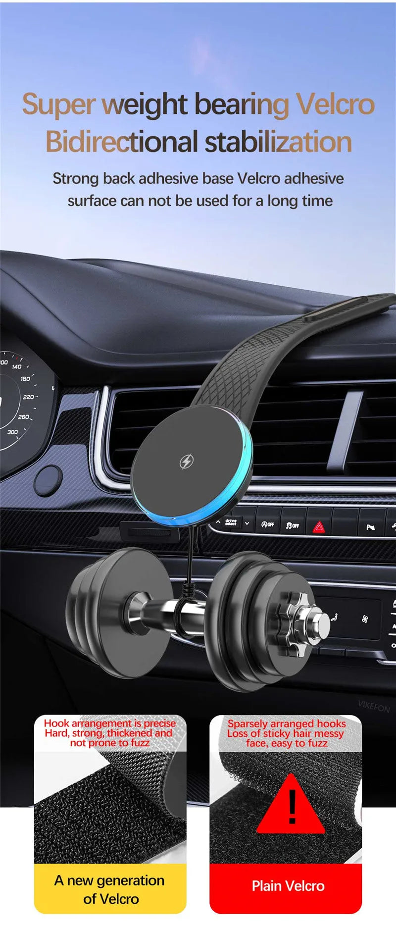 Magnetic Car Wireless Charger Car Phone Holder Mount Dashboard 15W Fast Car Charging for Macsafe iPhone 15 14 13 12 Pro Max Mini
