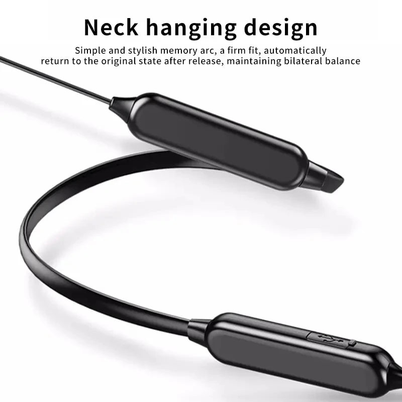 Wireless Bluetooth Headset NeckHanging Stereo Noise Reduction Universal Sports Headset Microphone