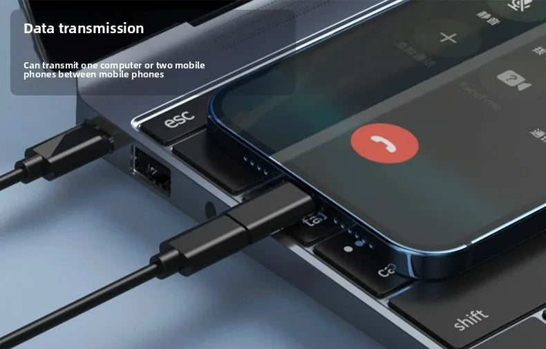 مجموعة كابلات محول شحن متعددة USB من النوع C إلى النوع C بقدرة 60 واط، صندوق محول USB C إلى Lightning، مجموعة تحويل USB و Type C إلى Micro/Type C/Lightning