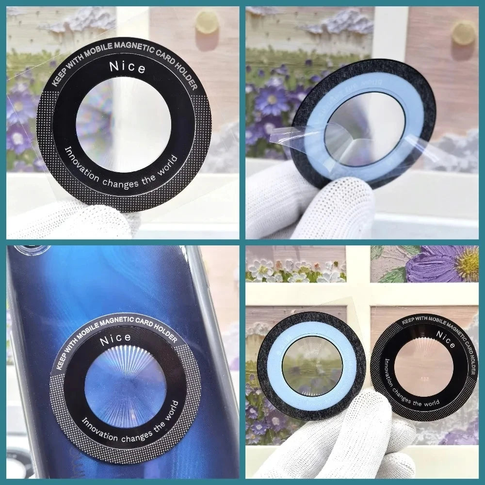 6Pcs for Magsafe Magnetic Metal Ring for Phone Universal Metal Sticker Support Wireless Charger Plate Sheet Magnet Car Holder
