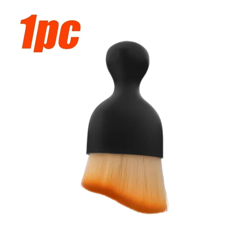 Car Interior Cleaning Brush Air Conditioning Outlet Soft Bristle Shelled Cleaning Brush Gaps Dust Removal Body Beauty Brush Tool