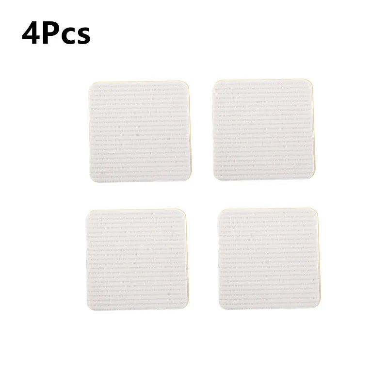 4Pcs Rug Gripper Non Slip Washable Carpet Tape 10*10CM Rug Pads for Hardwood Floors Reusable Rug Grippers Fixed Sticker Bathroom