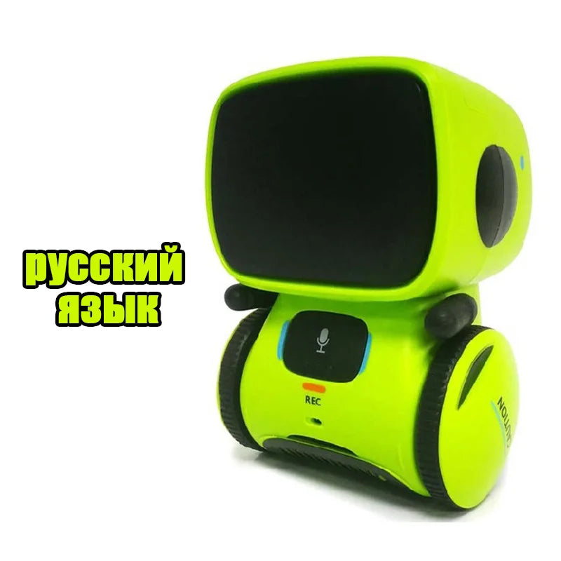 Emo Robot Intelligent Robots Russian & English & Spanish Version Voice & Touch control Toys Interactive Educational Children's G