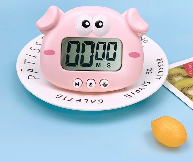 Digital Timer For Kid Study Kitchen Countdown Alarm Clock Child Study Timer Cute Animals Timer Kitchen Cooking Gadgets Gift New