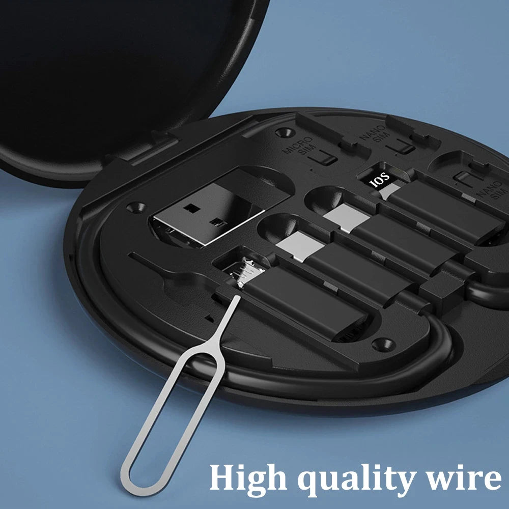 Multi USB Type C to C 60W Charging Adapter Cable Kit Box USB C to Lighting Conversion Set USB & Type C to Micro/Type C/Lighting
