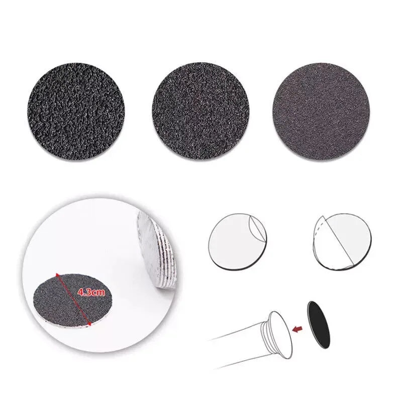 60Replaceable Sanding Disc Callus Remover Tool Electric Foot File Hard Callus Dead Skin Repair Foot Care Set