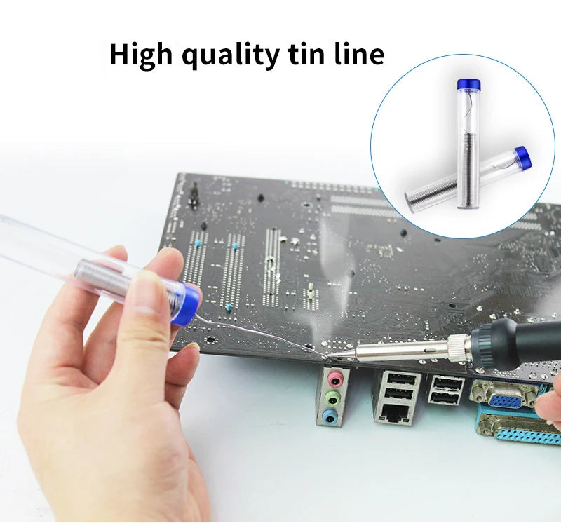 LCD Digital Adjustable Temperature 80W Soldering Iron Electric Welding Tools Solder Wire Tweezers DIY Hand Tool